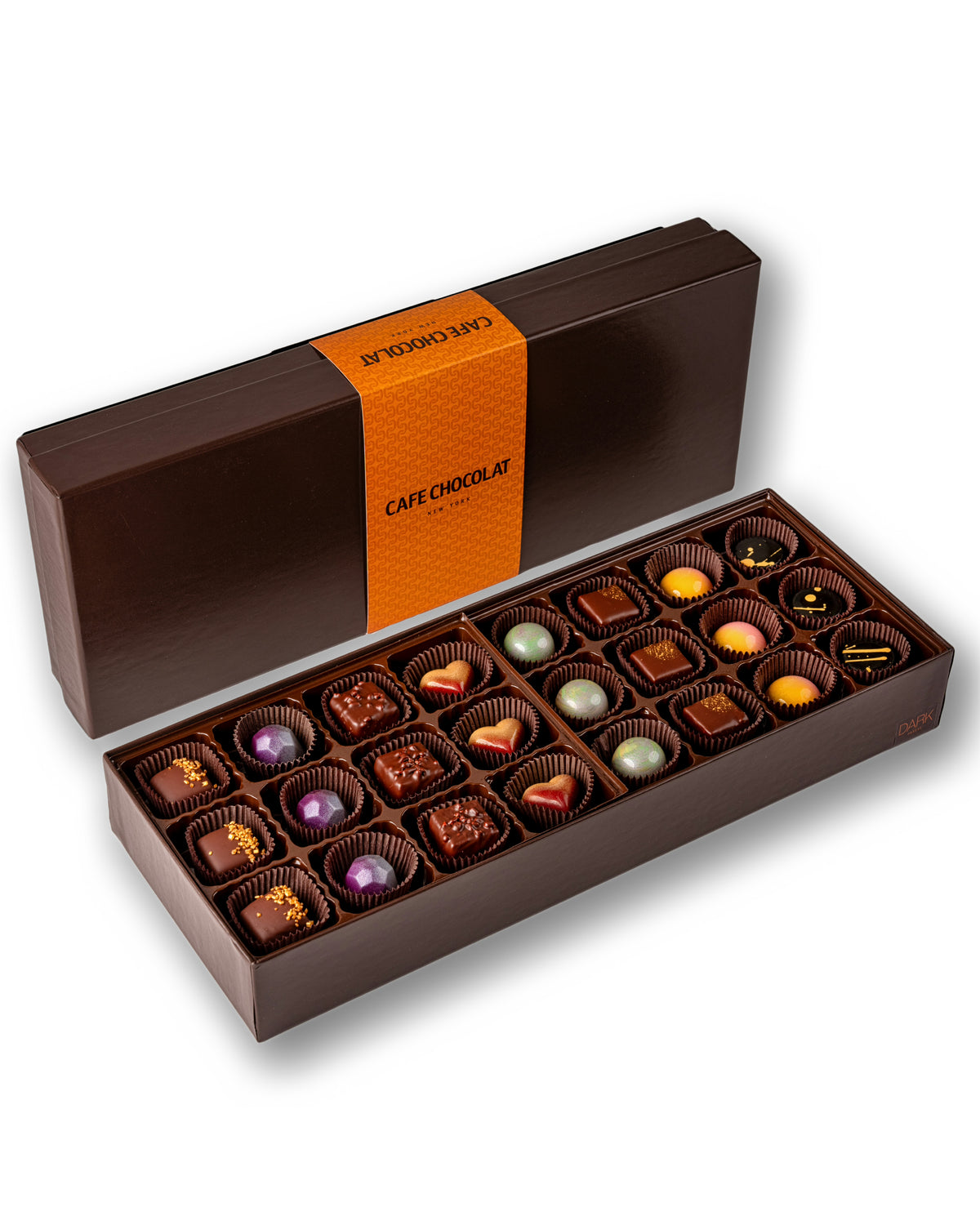 【Chocolate】 5 10 コンプリートボックスセット Twenty Four Piece Gourmet Chocolate Gift Box : Cafe Chocolat