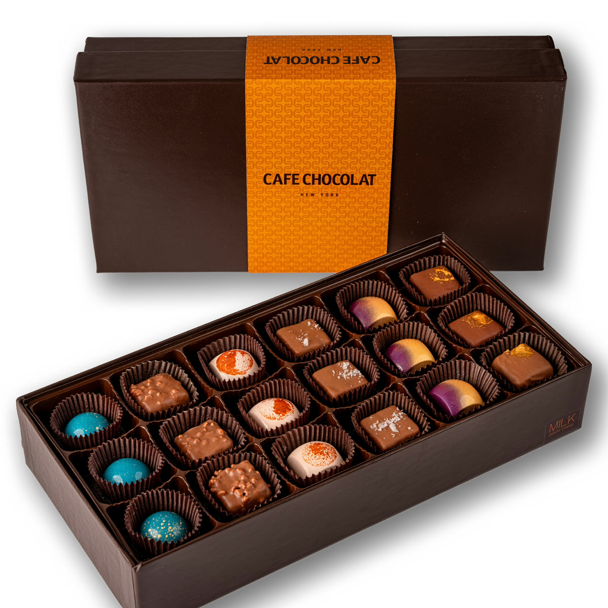 SLIM CUT CHOCOLAT 2箱セット ギフトボックス チョコレート 長方形 トリフ:40mmマス 5サイズ 2カラー